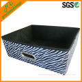Zebra print polyester storage box for clothes(PRS-807)